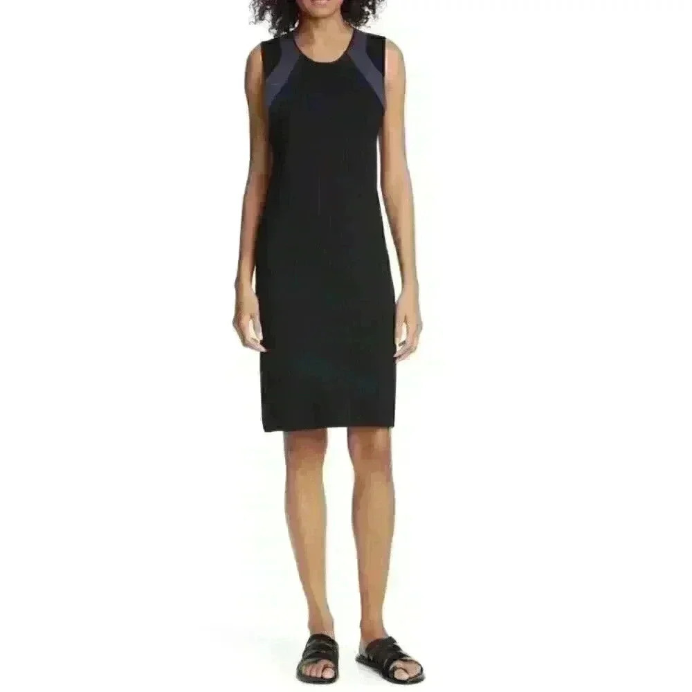 NWOT Women's Black Stretch-knit Mini Dress - Picture 8 of 8